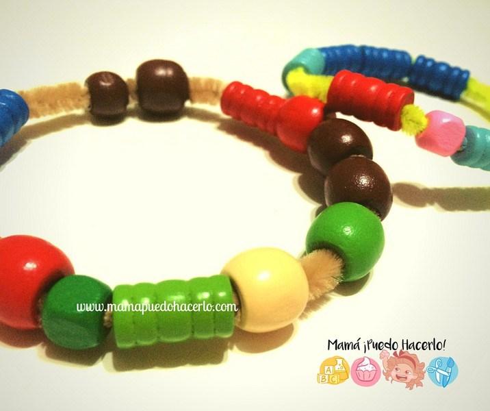 Pulseras de Limpiapipas y Cuentas