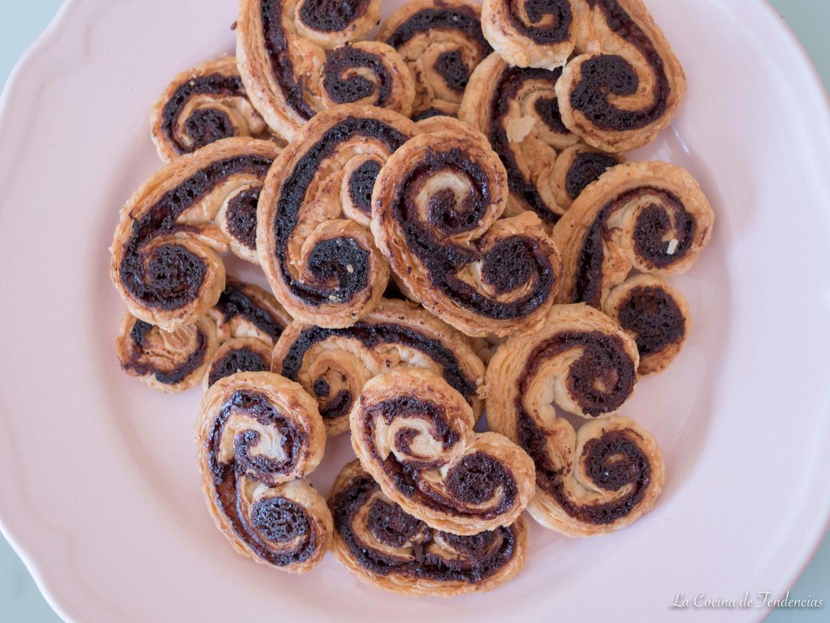 Palmeritas caseras de Nutella