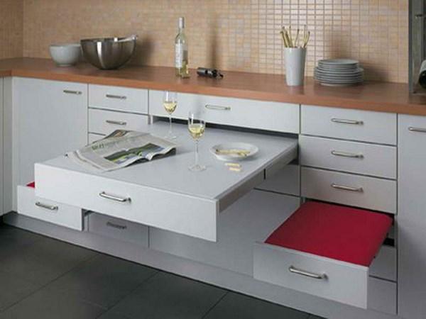 mesa moderna plegable para cocina