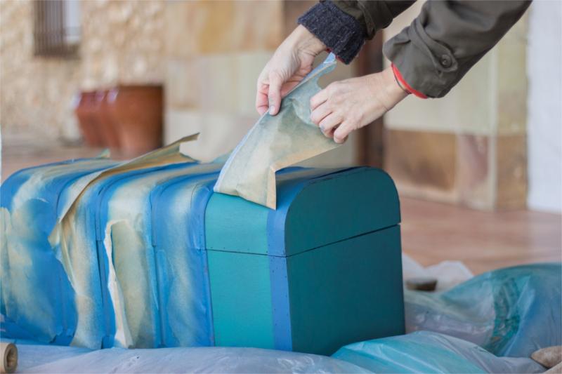 Baúl con acabado forjado Pintyplus 7