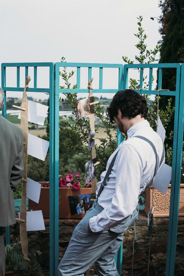 Una boda rústica amarillo azul en All Lovely Party