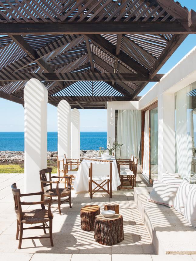 Terraza con vistas al mar