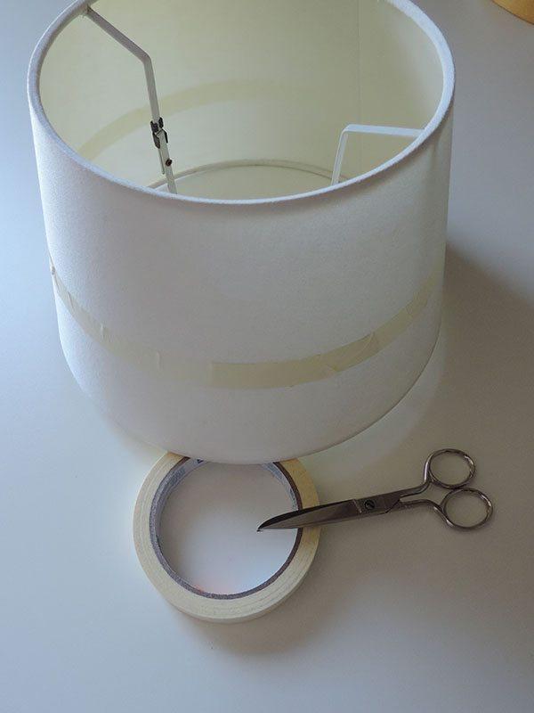 pintar una pantalla de lampara paso 1