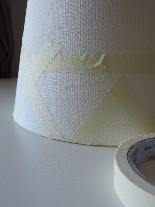 pintar una pantalla de lampara paso 2