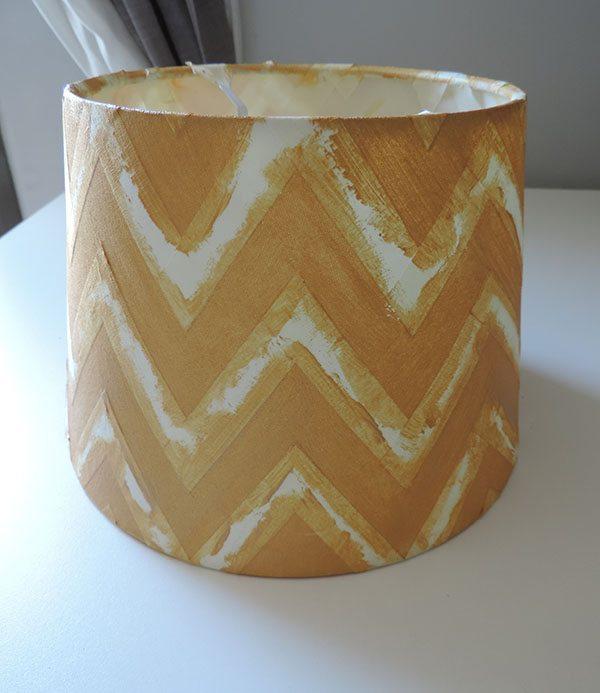 pintar una pantalla de lampara paso 7