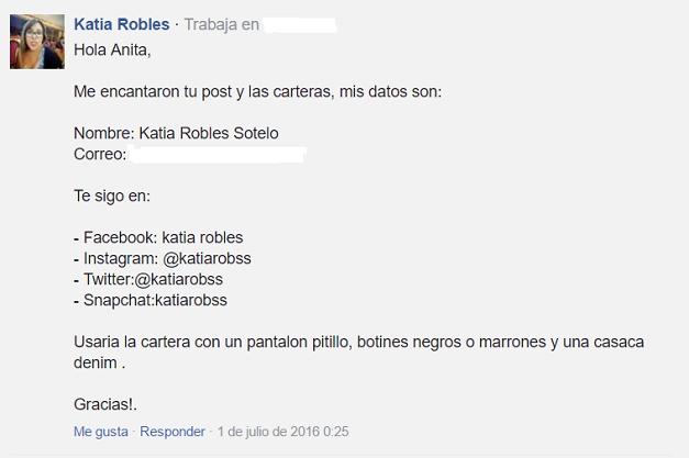 ganadora sorteo Plum Shop Online_Katia Robles