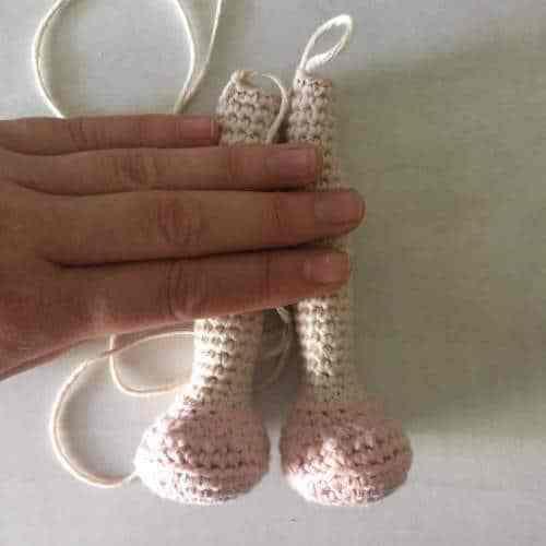 amigurumi crochet Union piernas2
