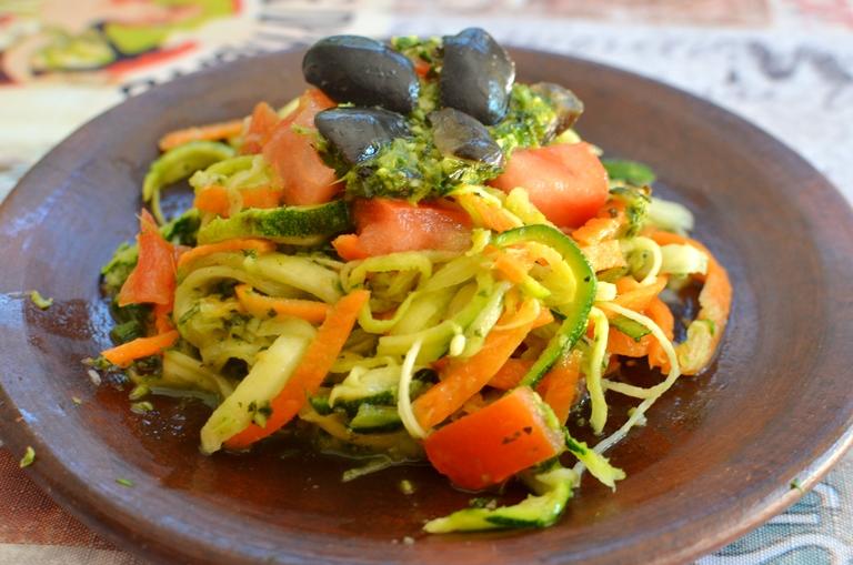 Pasta de Verduras con Pesto