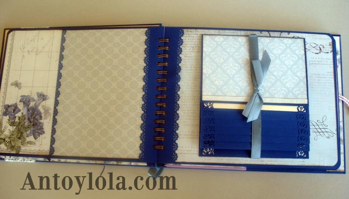 Álbum con encuadernado en espiral para fotos de boda