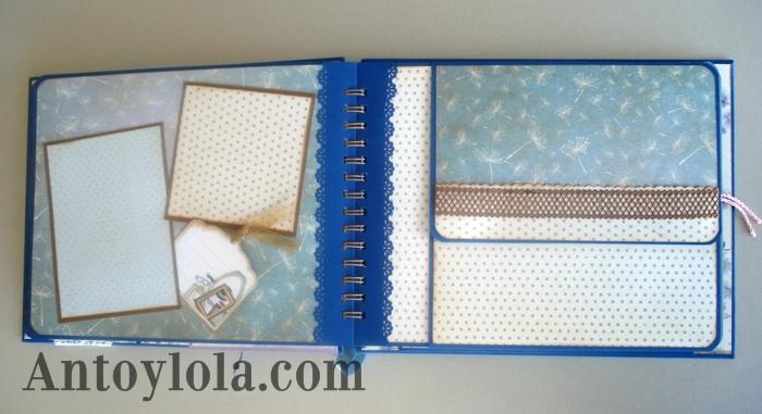 Álbum con encuadernado en espiral para fotos de boda