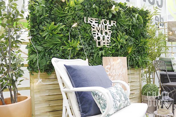 revestimiento verde terraza