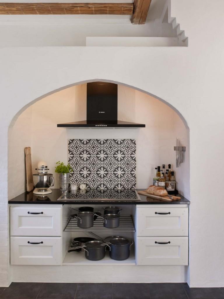 Casa de Verano de Estilo Nórdico Cocina