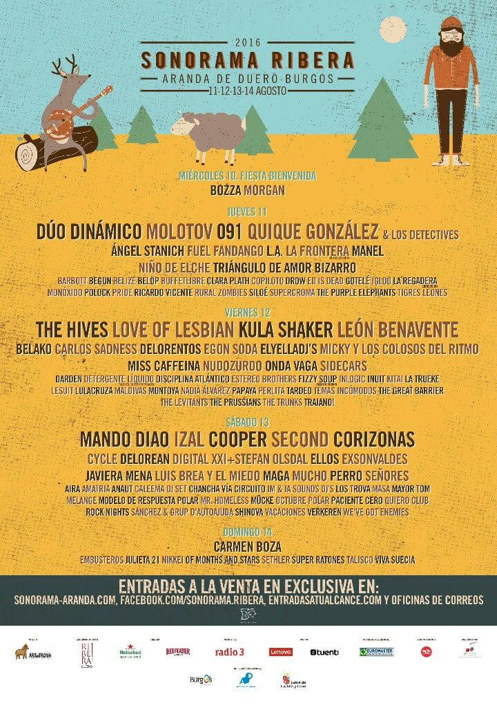 cartel por dias sonorama