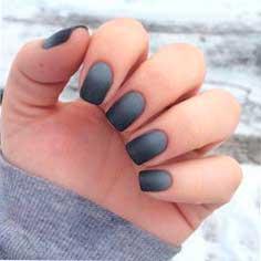 uñas degradadas con negro