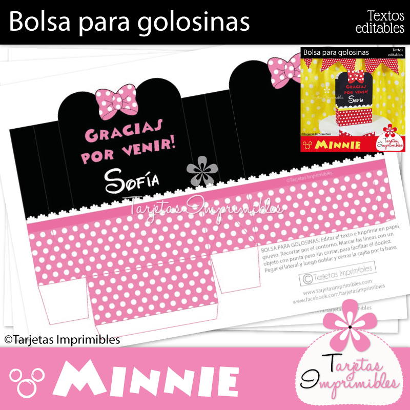 Bolsa para golosinas Minnie Mouse