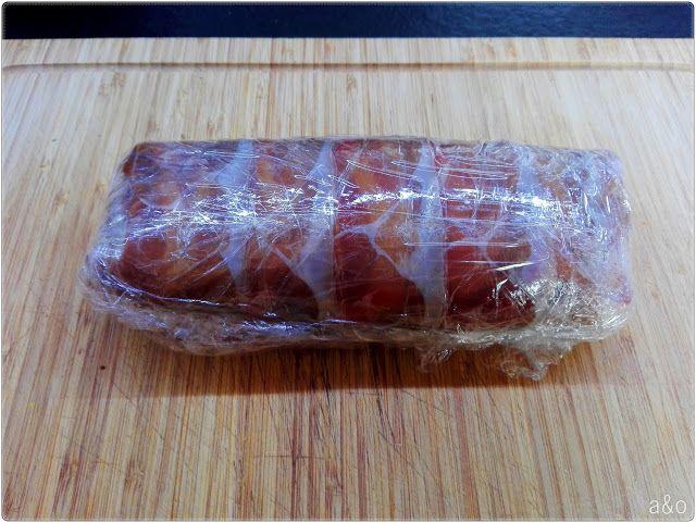 Así debe quedar enrollado nuestro Solomillo Wellington.