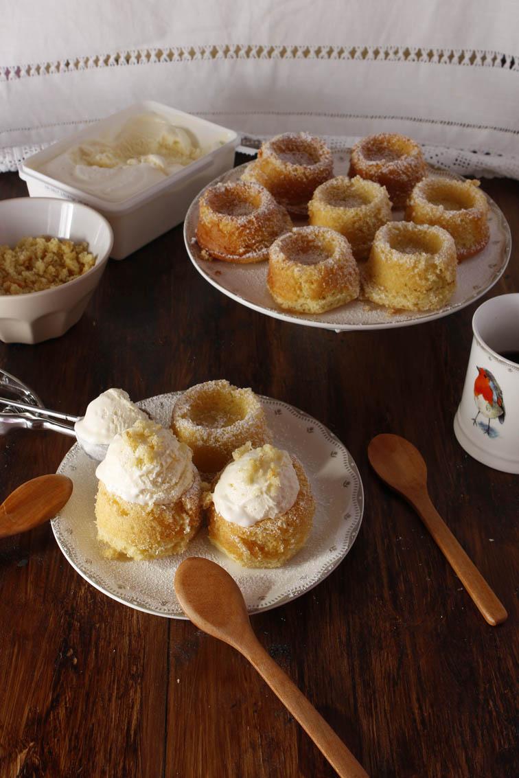 Bizcocho con helado 4