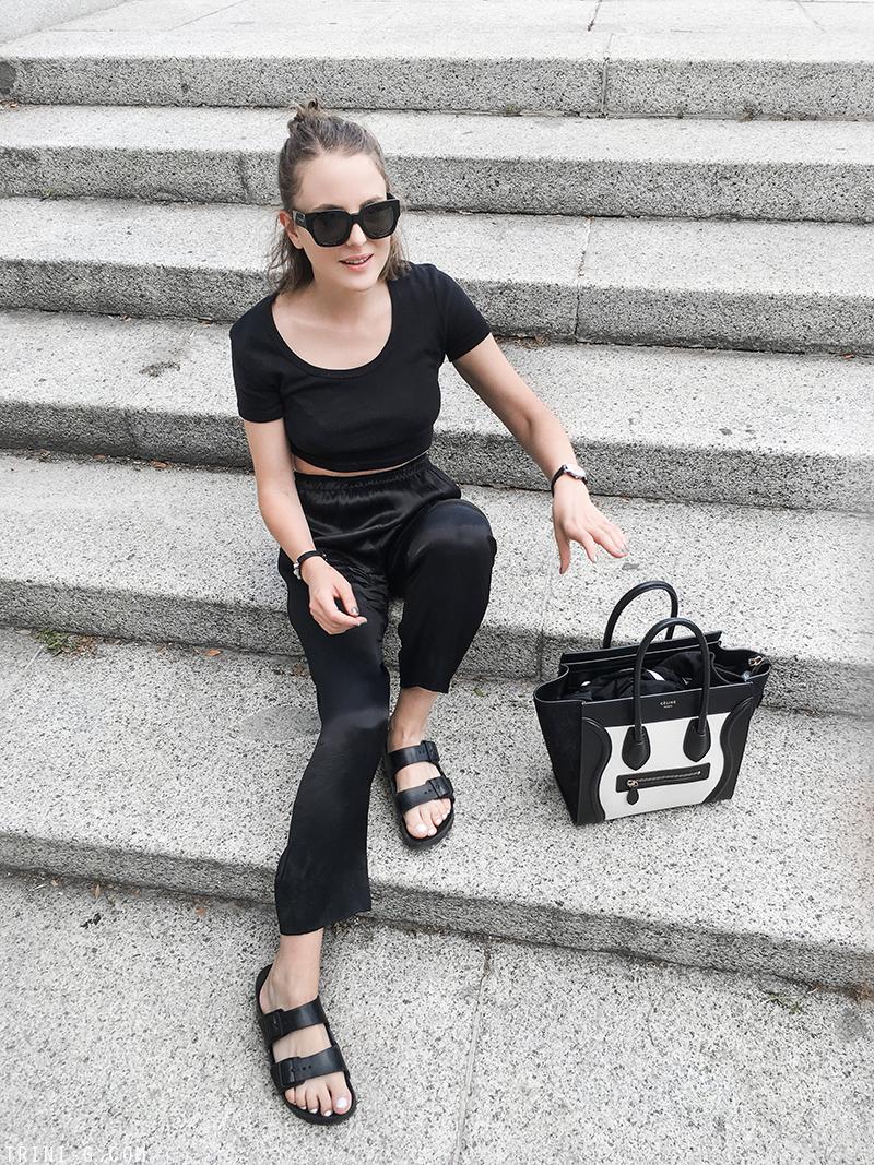 Trini | Balenciaga sunglasses Céline micro luggage