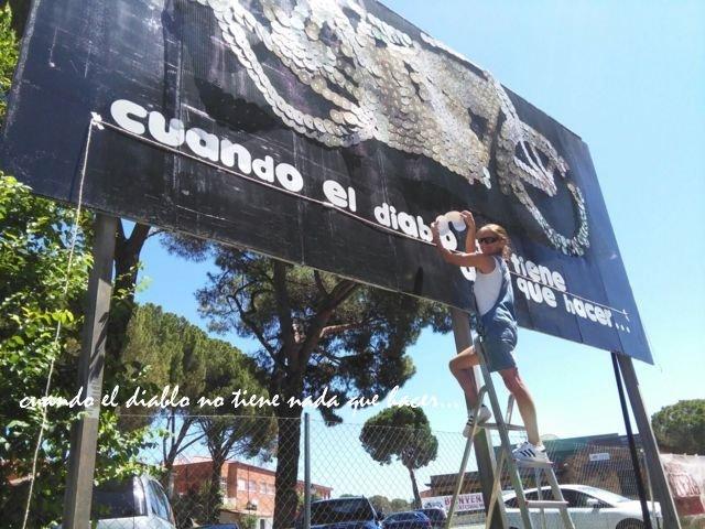 Montando elCartel del diablo