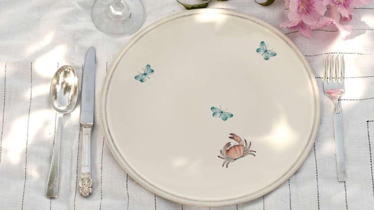 vajillas pintadas a mano ultramar