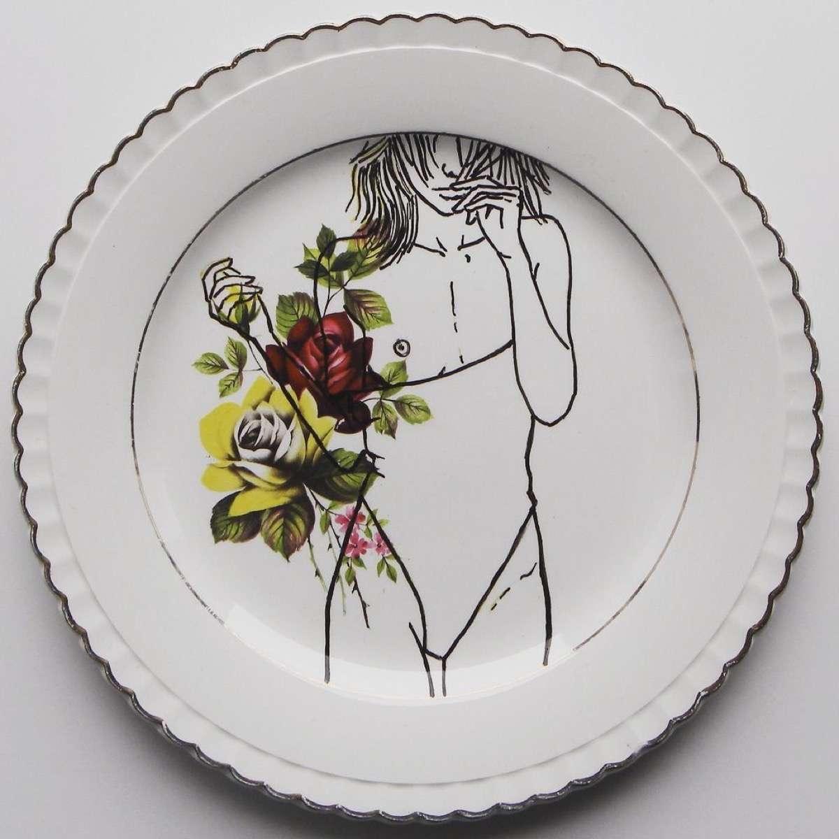 vajillas pintadas a mano