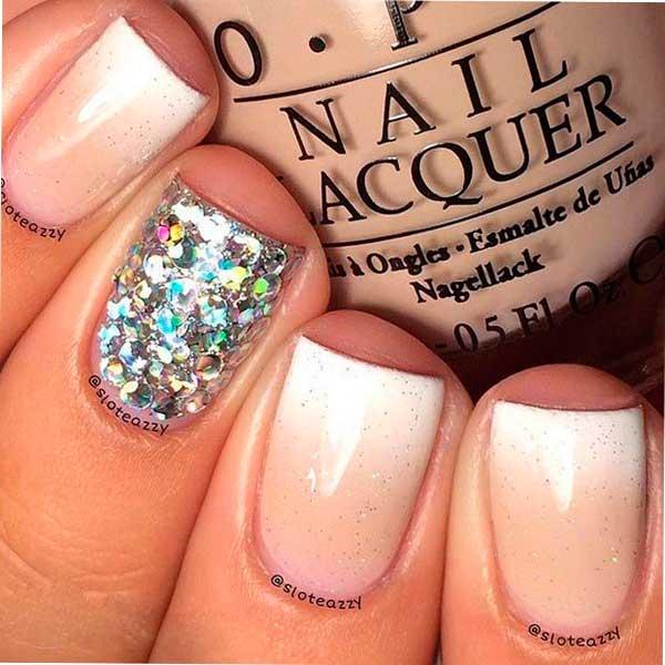 Uñas nude en degrade