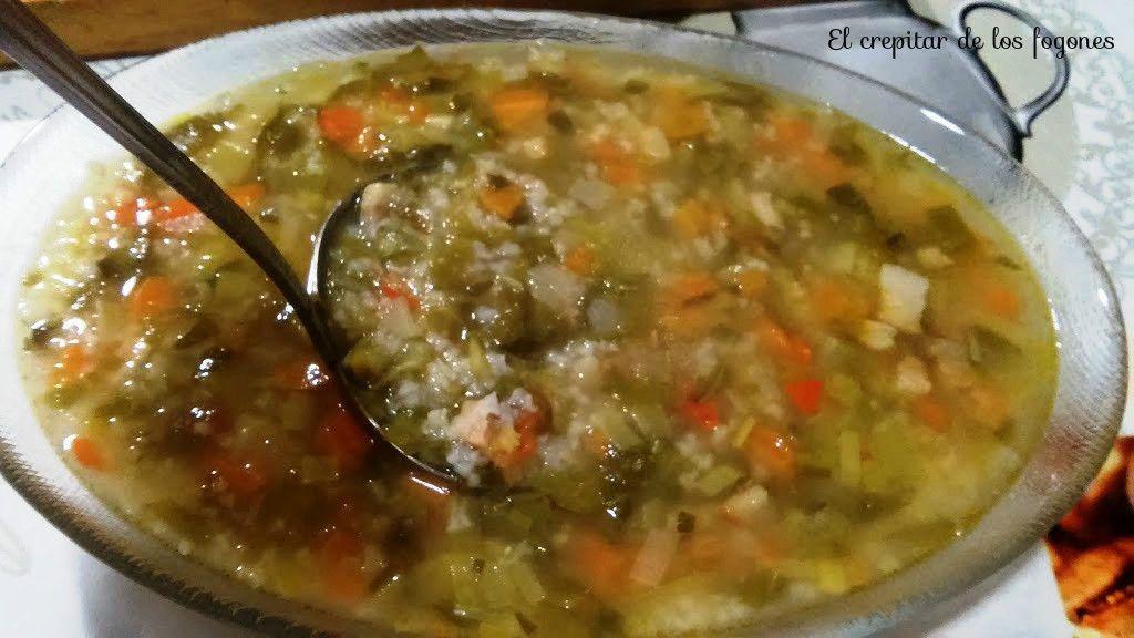 minestrone con arroz