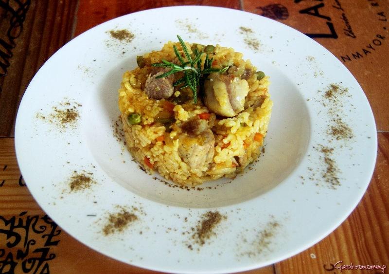 Arroz con secreto ibérico
