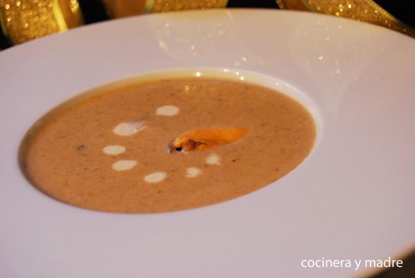 crema de mejillones