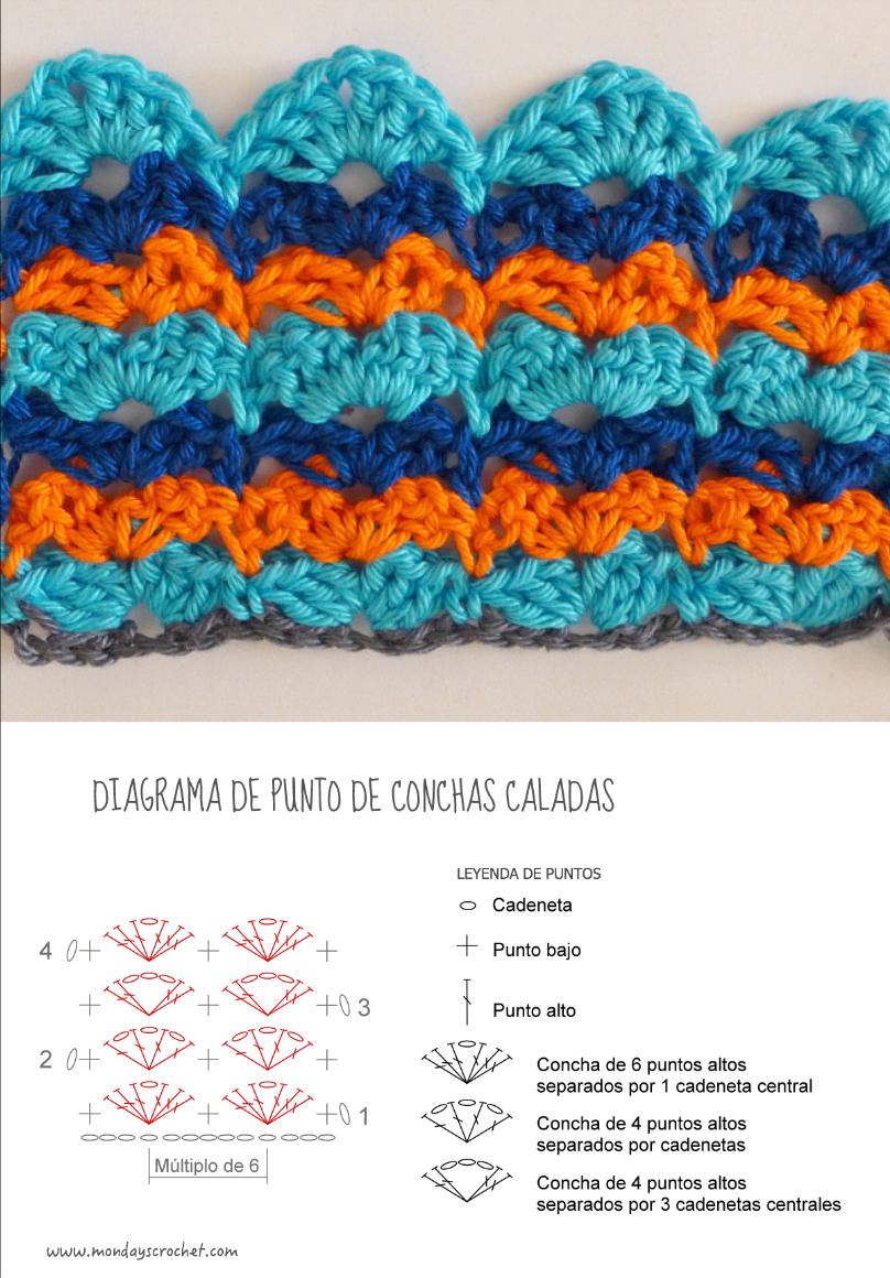 Collage conchas caladas