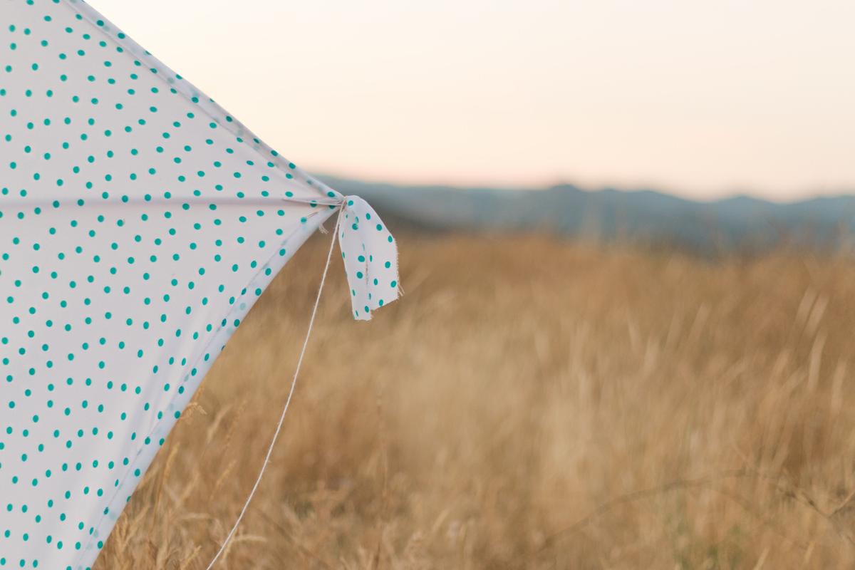 DIY cómo hacer una cometa de atrezzo. Visto en "I am a Mess Blog"