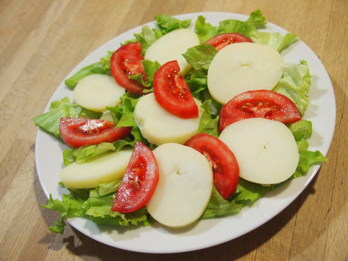 Ensalada melva mojo verde