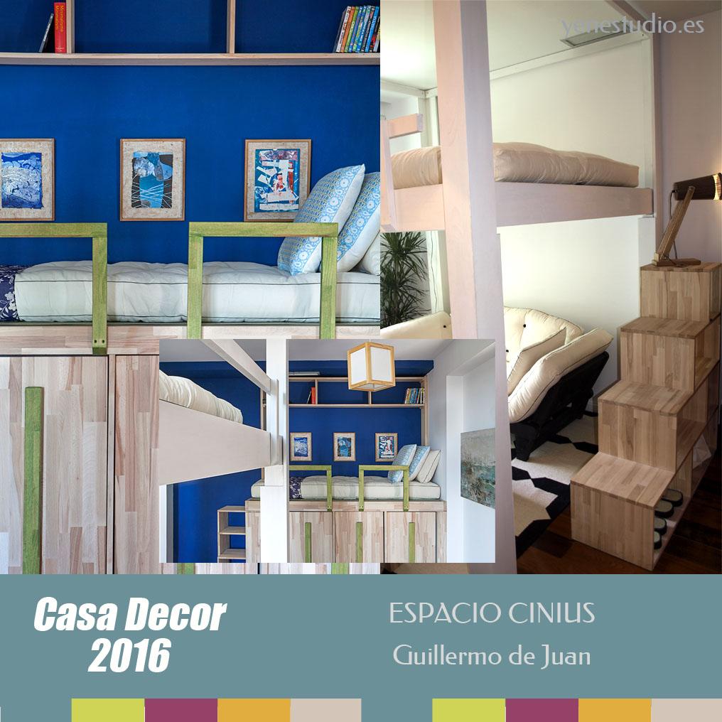 Dormitorio Casa Decor 2016 espacio Cinius Guillermo de Juan