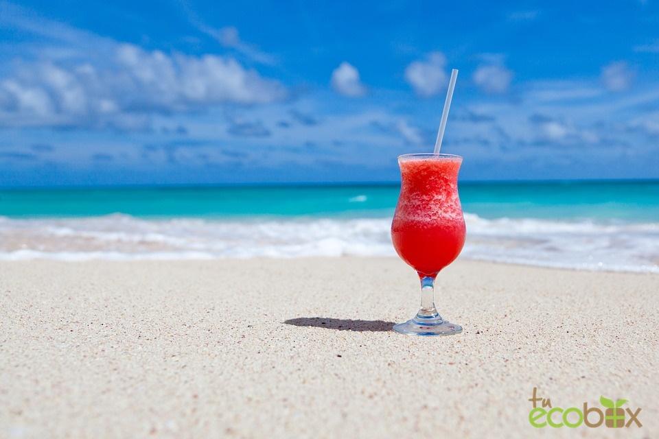 zumo con agua de mar