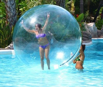 burbuja gigante flotante