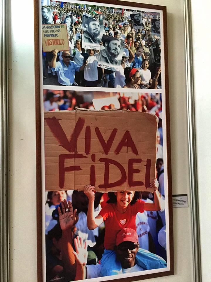 Imágenes de Fidel Castro casi en todos lados.