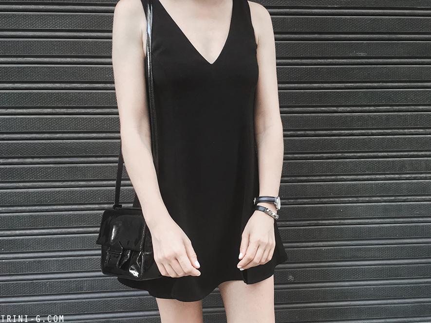 Trini | Reformation dress Vans Old Skool sneakers