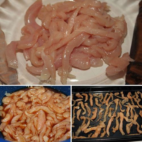 preparar-la-carne-para-el-Kebab-de-Pollo-Casero-en-el-horno