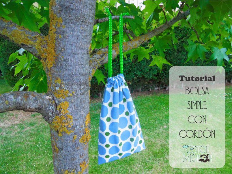 Tutorial bolsa de tela con cinta coton mignon