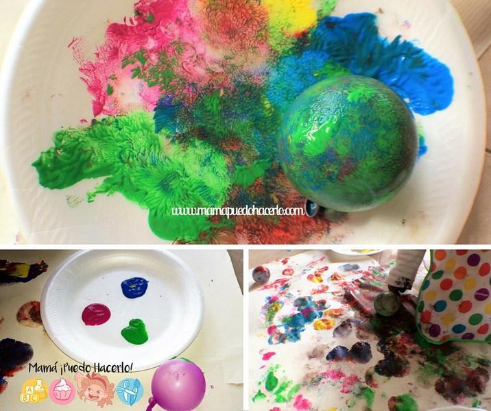 Pintar con Globos de Agua 