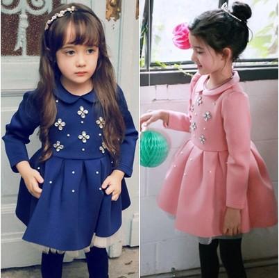 2015-New-Girls-Clothes-Spring-Autumn-Korean-Children-s-long-sleeved-Dress-Casual-Girls-Dresses-Winter
