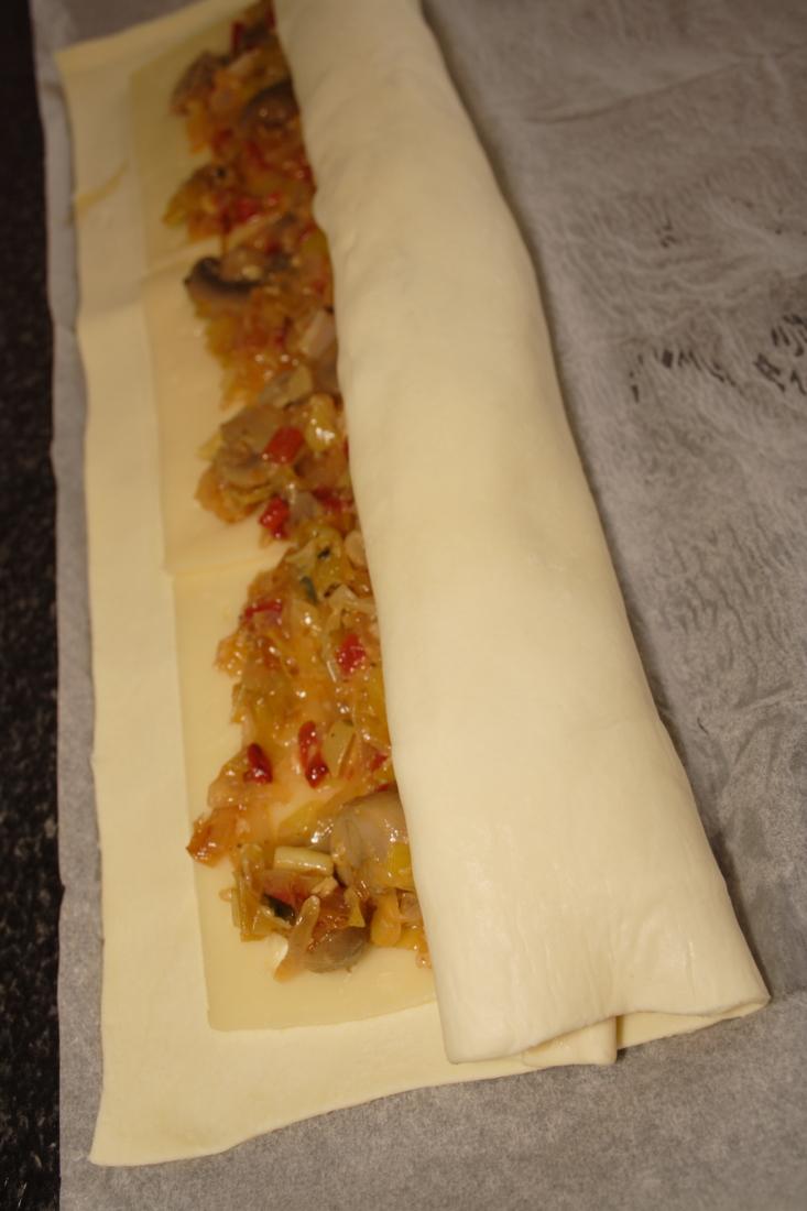 HOJALDRE DE VERDURAS Y QUESO 8