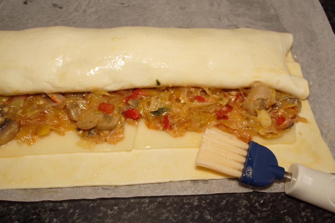 HOJALDRE DE VERDURAS Y QUESO 9