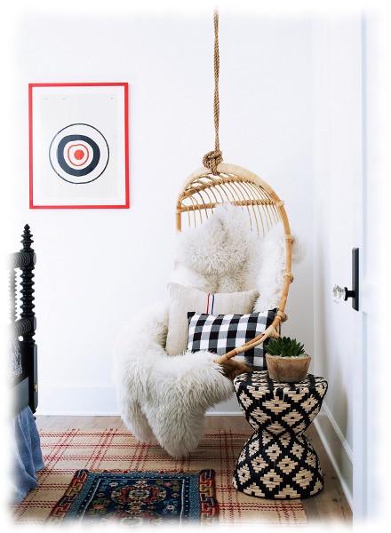 Silla colgante de interior