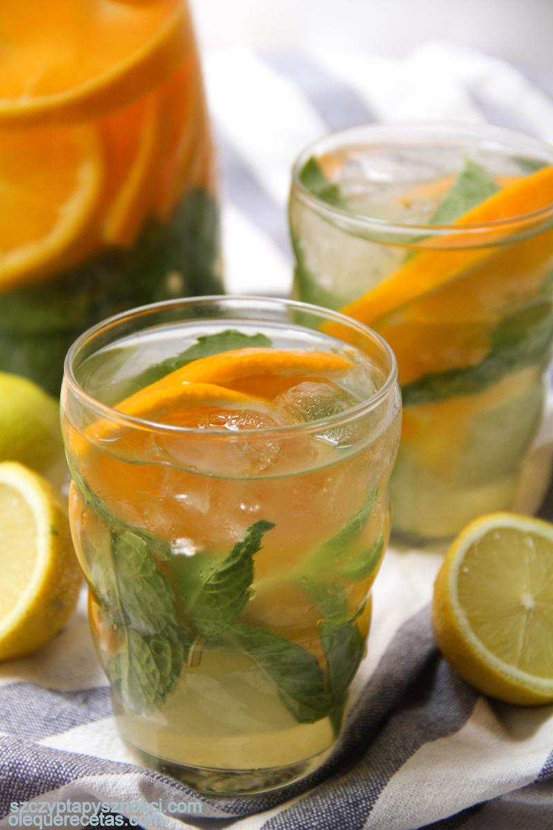 Bebida refrescante con jengibre