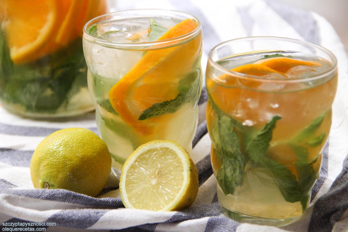 Bebida refrescante con jengibre