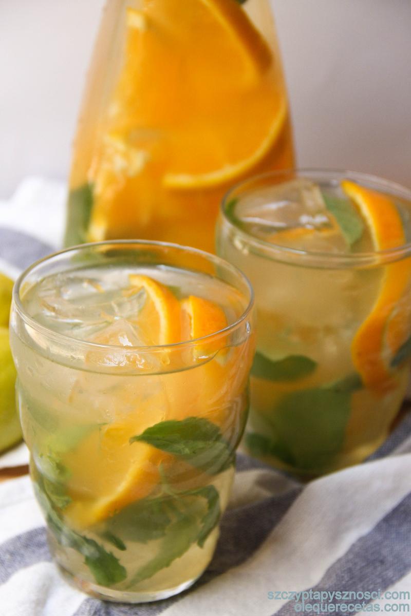 Bebida refrescante con jengibre