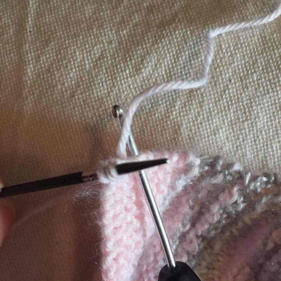 Chaqueta de ganchillo Coger puntos cuello