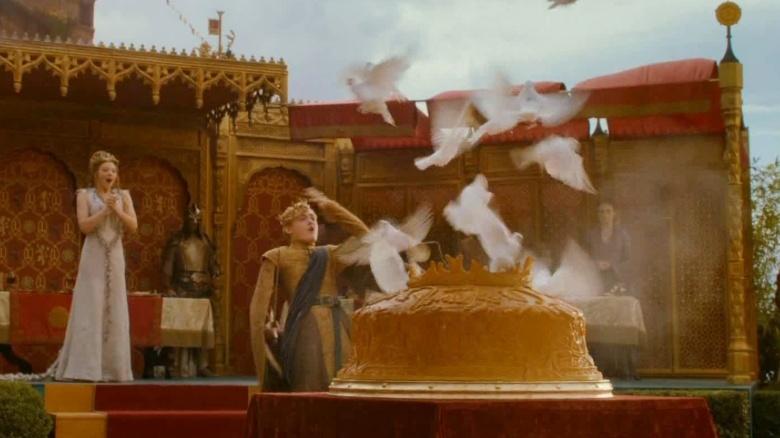 Pastel de paloma, en rodajas con acero valyriano