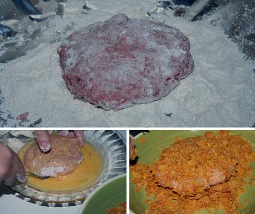 rebozar-las-Hamburguesas-Crispy-Chicken-(tipo-Burguer-King)